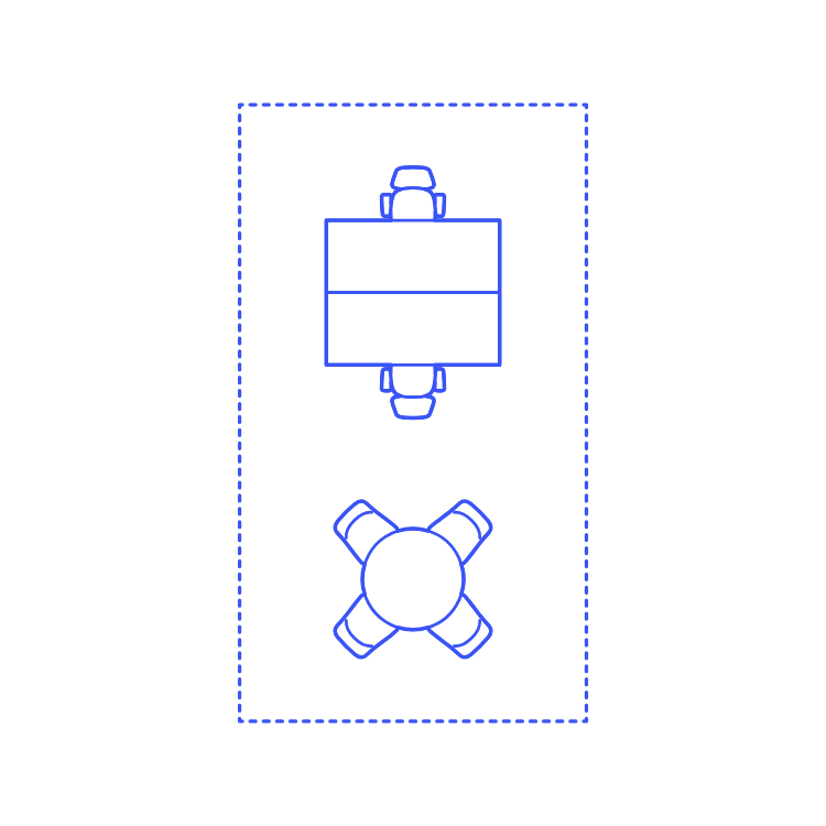 Layouts Private Offices Shared Pair Center Meeting Svg Line Art Free Vectors